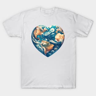 Heartfelt Earth Global Love T-Shirt